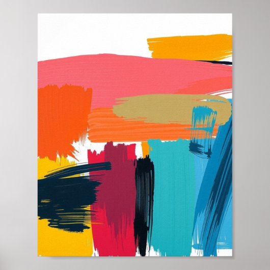 Abstract minimalistische lijnkunstprint poster (Voorkant)