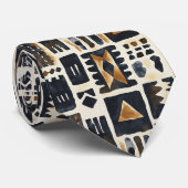 Abstract modderlakenpatroon stropdas (Opgerold)