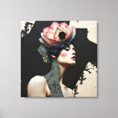 Abstract Mode portret Canvas Afdruk (Voorkant)