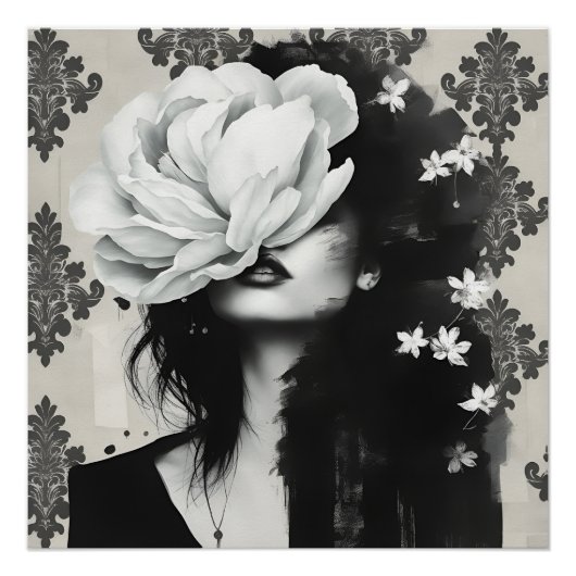 Abstract Mode portret Perfect Poster (Voorkant)