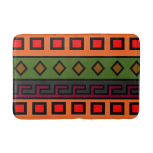 Abstract modern Afrikaans kleurrijk patroon Badmat