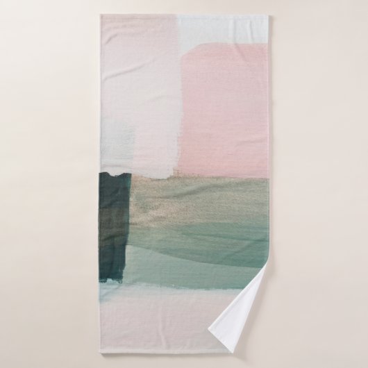 Abstract modern art background. Painting gray and (Serviette de bain)