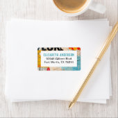 Abstract Modern Artsy Retouradres Etiket (Insitu)