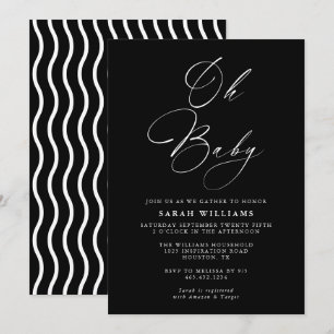 Abstract modern Baby shower Uitnodiging