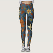 Abstract Modern Collage Artistic Pattern Leggings (Voorkant)