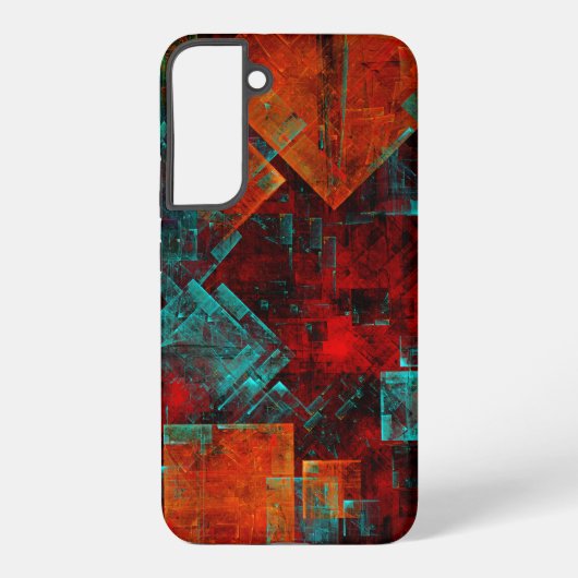 Abstract Modern Colourful Cool Artistic Pattern Samsung Galaxy Hoesje (Achterkant)