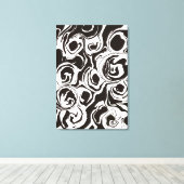 Abstract modern contemporary circle shapes Canvas Afdruk (Insitu (Houten vloer))