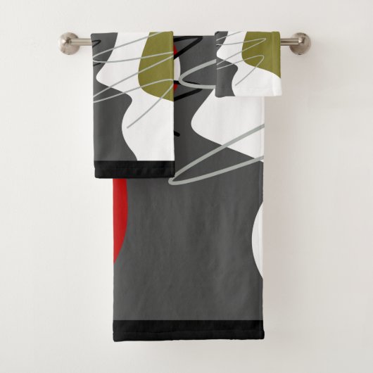 Abstract, modern, creatief, toegepast Sierkussen Bad Handdoek (Insitu)