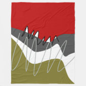 Abstract, modern, creatief, toegepast Sierkussen Fleece Deken (Voorkant)