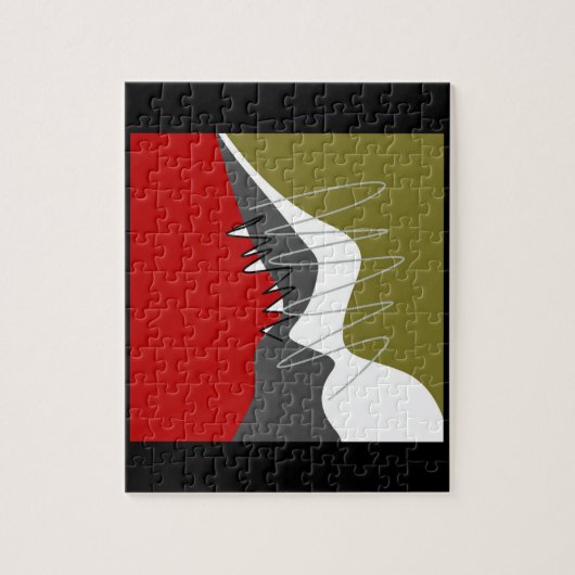 Abstract, modern, creatief, toegepast Sierkussen Legpuzzel (Verticaal)