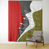 Abstract, modern, creatief, toegepast Sierkussen Wandkleed (In situ)