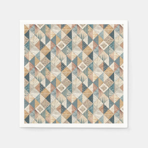 Abstract modern cubistisch geometrisch driehoekpat servet