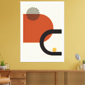 Abstract modern design canvas afdruk (Insitu (Woonkamer))