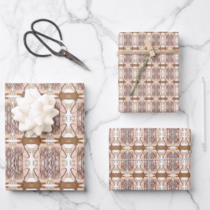 Abstract Modern Earthy Terracotta Boho Inpakpapier Vel