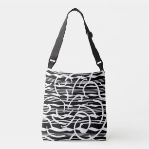 abstract modern elegant stijlvol patroon crossbody tas