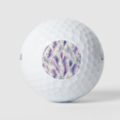 Abstract Modern Floral Feather Pattern Golfballen (Voorkant)