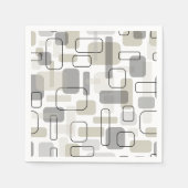 Abstract modern geometrisch design uit het midden  servet (Voorkant)