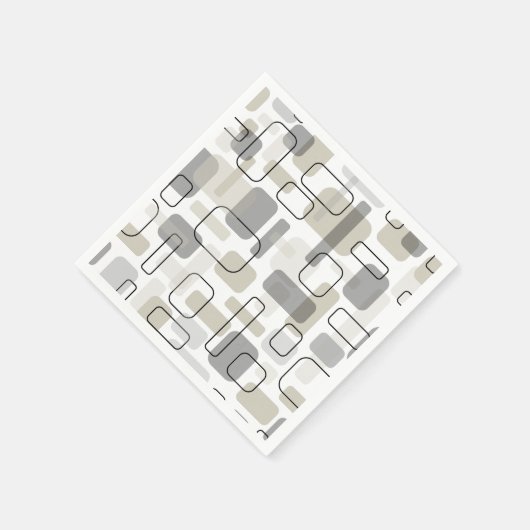 Abstract modern geometrisch design uit het midden servet (Hoek)