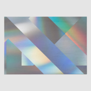 Abstract Modern Geometrisch Pastel Holografisch Tissuepapier