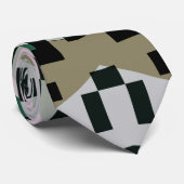 Abstract modern geometrisch patroon stropdas (Opgerold)