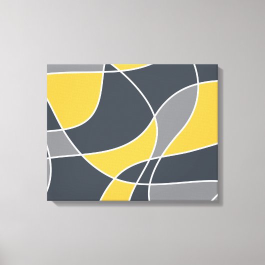 Abstract, modern, geometrisch, trendpatroon canvas afdruk (Voorkant)