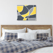 Abstract, modern, geometrisch, trendpatroon canvas afdruk (Insitu (Slaapkamer))
