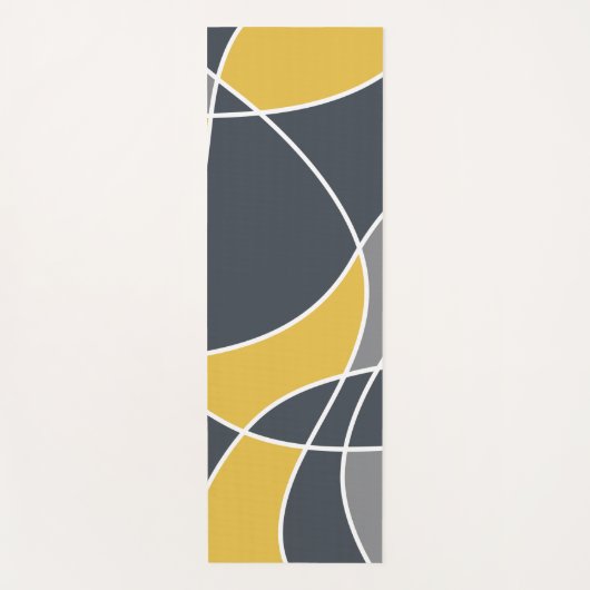 Abstract, modern, geometrisch, trendpatroon yogamat (Voorkant)