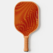  Abstract Modern Gesmolten Koper Moiré Effect Aang Pickleball Paddle (Achterkant)