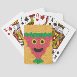 Abstract modern gezichtspatroon pokerkaarten