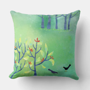 Abstract modern groen kussen