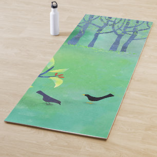 Abstract modern groen yogamat