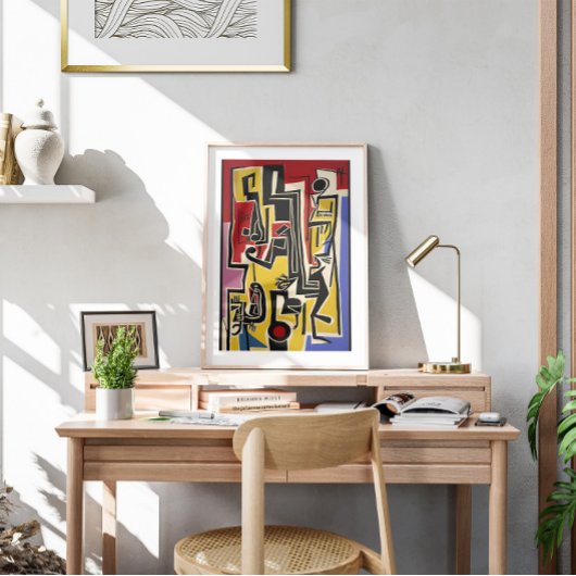Abstract Modern Jazz Wall Art Poster