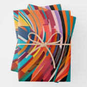 Abstract modern kleurrijk, helder patroongebold st inpakpapier vel (In situ)