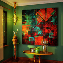 Abstract Modern Kleurrijk Koel Artistiek Patroon