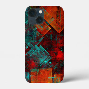 Abstract Modern Kleurrijk Koel Artistiek Patroon iPhone 13 Mini Hoesje