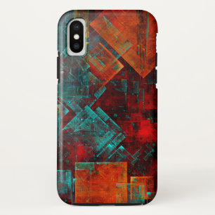 Abstract Modern Kleurrijk Koel Artistiek Patroon iPhone XS Hoesje