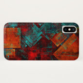 Abstract Modern Kleurrijk Koel Artistiek Patroon Case-Mate iPhone Case (Achterkant (horizontaal))