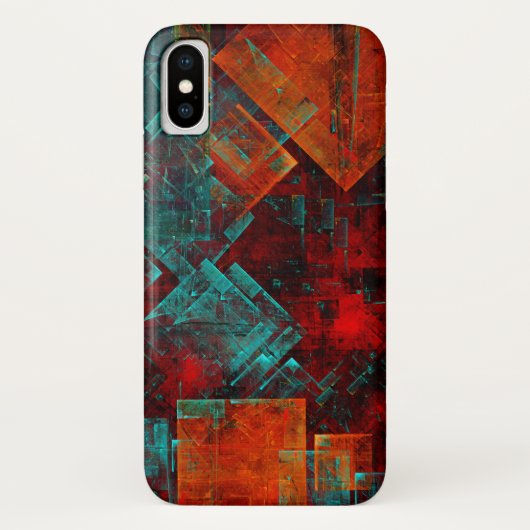 Abstract Modern Kleurrijk Koel Artistiek Patroon Case-Mate iPhone Case (Achterkant)