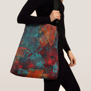 Abstract Modern Kleurrijk Koel Artistiek Patroon Crossbody Tas