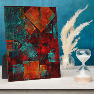 Abstract Modern Kleurrijk Koel Artistiek Patroon Fotoplaat