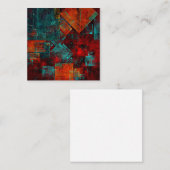 Abstract Modern Kleurrijk Koel Artistiek Patroon Informatiekaartje (Voorkant / Achterkant)