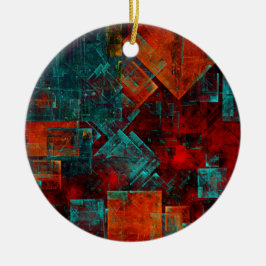 Abstract Modern Kleurrijk Koel Artistiek Patroon Keramisch Ornament