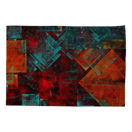 Abstract Modern Kleurrijk Koel Artistiek Patroon Kussensloop (Achterkant)