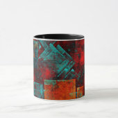 Abstract Modern Kleurrijk Koel Artistiek Patroon Mok (Midden)