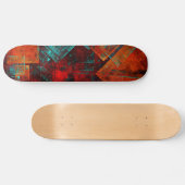 Abstract Modern Kleurrijk Koel Artistiek Patroon Skateboard (Horizontaal)