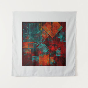 Abstract Modern Kleurrijk Koel Artistiek Patroon Wandkleed