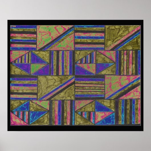 abstract modern kleurrijk ontwerp van alanart poster (Voorkant)