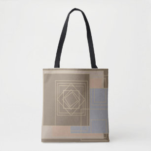 abstract modern meetkundig patroon draagtas