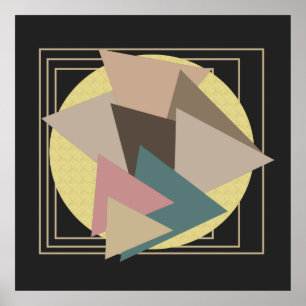 abstract modern meetkundig patroon poster