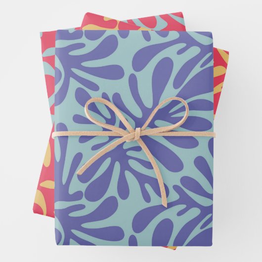 Abstract modern, minimaal geometrisch vormvormvorm inpakpapier vel (In situ)